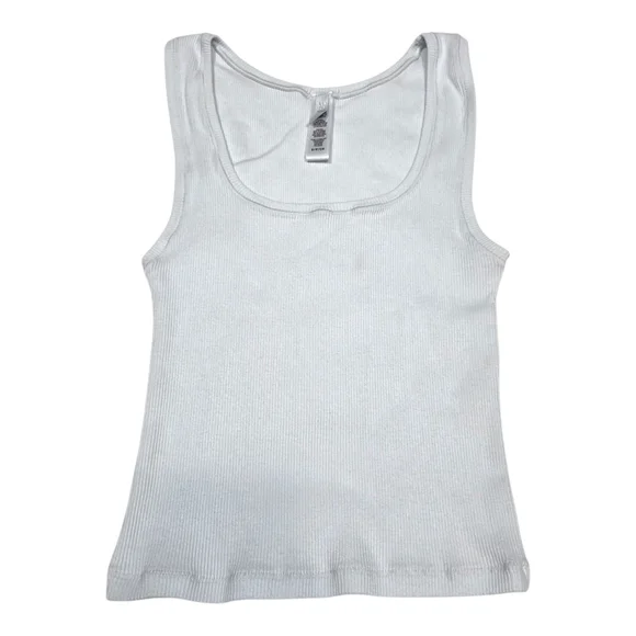 SKIMS Light Blue Cotton Ribbed Tank Size Small - Picture 1 of 8